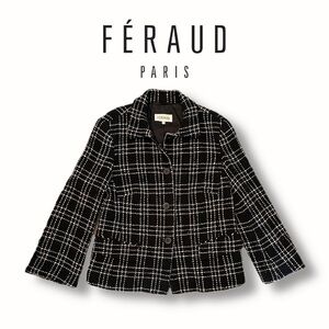 𝅺FERAUD French Designer Virgin Wool Tweed Jacket